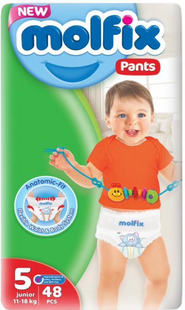 Підгузки-трусики Molfix Jumbo 5 junior 11-18 кг 48 шт